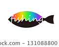 Gradient illustration of fish 131088800