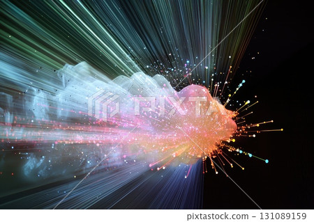 Glowing Nebulous Cloud with Energy Burst Effects 131089159