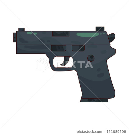 illustration of pistol illustration of pistol 131089506