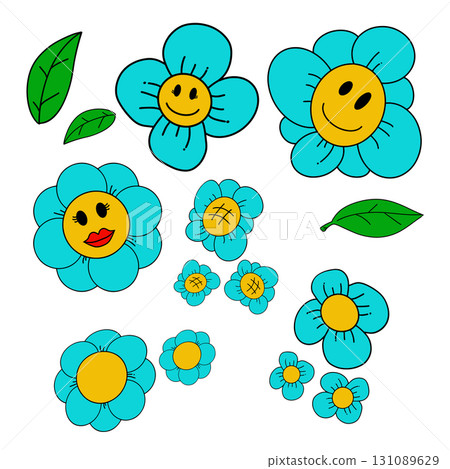 The Flower cartoon style for decor concept The Flower cartoon style for decor concept 131089629