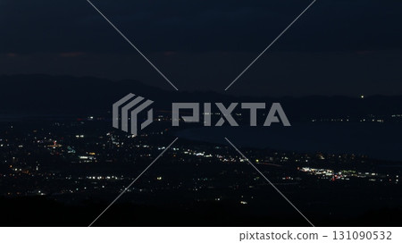 城市夜景和璀璨的燈光 131090532