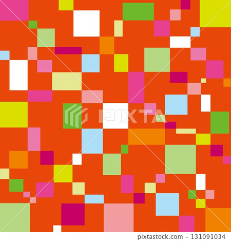 Geometric pattern, square, orange Geometric pattern, square, orange 131091034