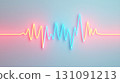 3D Heart Rate Monitor Icon in Pastel Colors for Healthcare and Wellness Designs 131091213