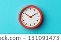Colorful 3D Icon of a Clock in Pastel Background Representing Low Speed Zone 131091473