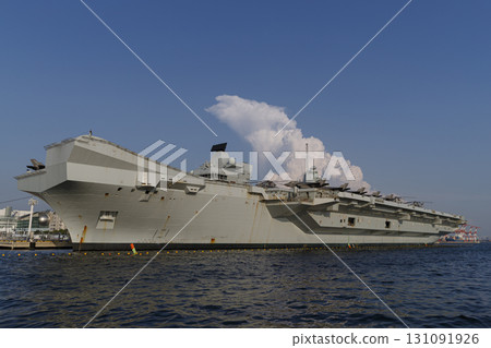British aircraft carrier HMS Prince of Wales docked at Tokyo International Cruise Terminal British aircraft carrier HMS Prince of Wales docked at Tokyo International Cruise Terminal 131091926