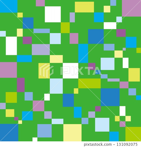 幾何圖案，正方形，綠色 131092075