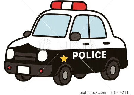 Police car illustration 131092111