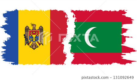 Maldives and Moldova grunge flags connection vector Maldives and Moldova grunge flags connection vector 131092649