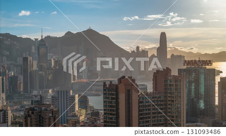 Aug 1 2025 Modern Residential Skyline in Fortress Hill Hong Kong 131093486