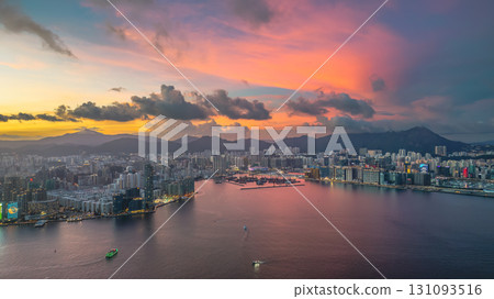 Aug 1 2025 Vibrant Urban Landscape of Hung Hom Hong Kong Aug 1 2025 Vibrant Urban Landscape of Hung Hom Hong Kong 131093516