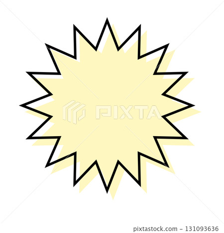 對話方塊內簡單、錯位的線條、鋸齒狀的形狀 對話方塊內簡單、錯位的線條、鋸齒狀的形狀 131093636