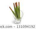 Matcha-flavored Japanese chocolate confectionery 131094192