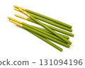 Matcha-flavored Japanese chocolate confectionery 131094196