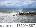Wave-breaking blocks along the Sea of Japan coast during the equinox Wave-breaking blocks along the Sea of Japan coast during the equinox 131094387