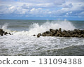 Wave-breaking blocks along the Sea of Japan coast during the equinox Wave-breaking blocks along the Sea of Japan coast during the equinox 131094388