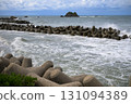 Wave-breaking blocks along the Sea of Japan coast during the equinox Wave-breaking blocks along the Sea of Japan coast during the equinox 131094389