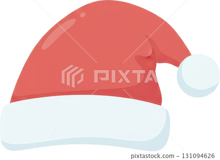 Classic Santa Claus hat with white trim and pompom Classic Santa Claus hat with white trim and pompom 131094626