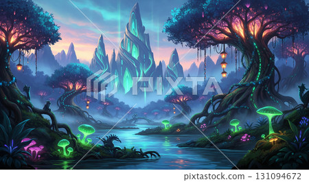 Beautiful fantastic landscape 131094672