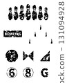 Bowling blurred illustration set 02 131094928