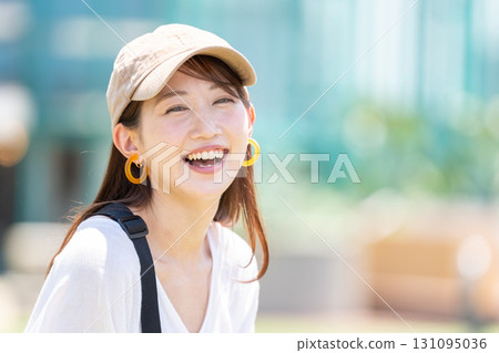 A young woman with a smile 131095036