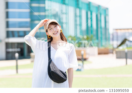 A young woman with a smile 131095050