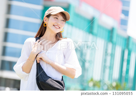 A young woman with a smile 131095055