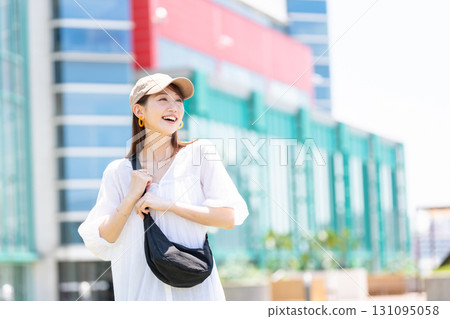 A young woman with a smile 131095058