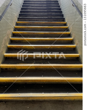 Staircase Incorporating Safety Edges for Enhanced Safety in an Urban Environment 131095663