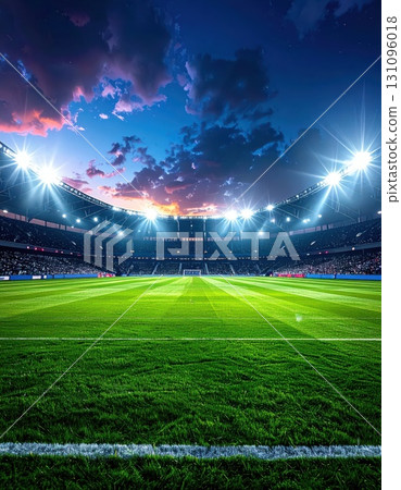 <AI image> Stadium with night game facilities <AI image> Stadium with night game facilities 131096018