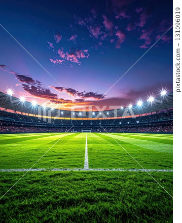<AI image> Stadium with night game facilities 131096019