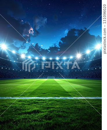 <AI image> Stadium with night game facilities 131096020