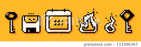 Simple color icons. Simple color icons. 131096367