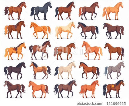 馬角色插圖集 131096635