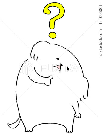 A dog tilting its head and thinking 131096801