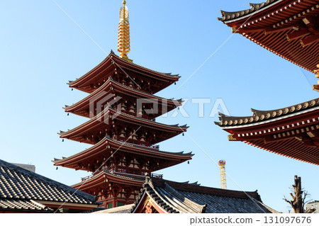 東京淺草寺五層寶塔 東京淺草寺五層寶塔 131097676
