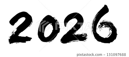Letters 2026 calligraphy New Year's handwriting Letters 2026 calligraphy New Year's handwriting 131097688