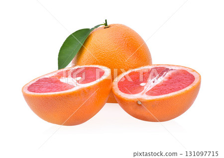 grapefruit isolated on white background grapefruit isolated on white background 131097715