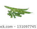 Green beans isolated on white background. 131097745