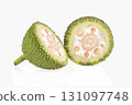 Jackfruit isolated on white background 131097748