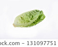 fresh baby cos (lettuce) on white background 131097751