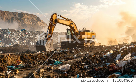 AI Image: Vast garbage dump AI Image: Vast garbage dump 131098860