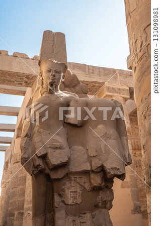 Ancient ruins of Karnak Temple in Luxor, Egypt 131098981