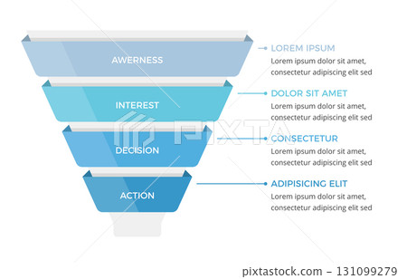 Marketing Funnel Infographic Template 131099279
