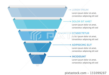 Marketing Funnel Infographic Template 131099287