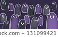 halloween cute ghost design trick or treat illustration	 131099421