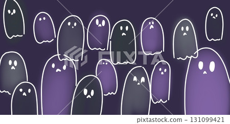 halloween cute ghost design trick or treat illustration halloween cute ghost design trick or treat illustration 131099421