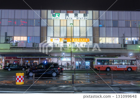 《Saitama Prefecture》 Omiya station square, city night view 《Saitama Prefecture》 Omiya station square, city night view 131099648
