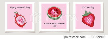 Feminist Fruit Art for International Womens Day Feminist Fruit Art for International Womens Day 131099906