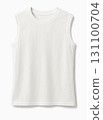 White sleeveless shirt stock photo 131100704