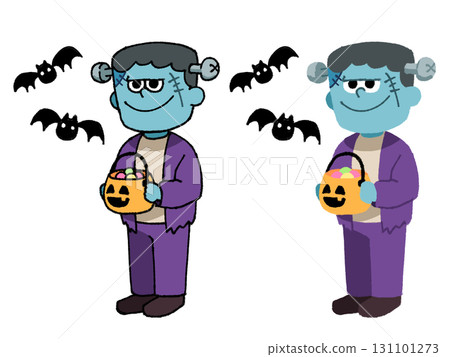 Frankenstein with a pumpkin 131101273